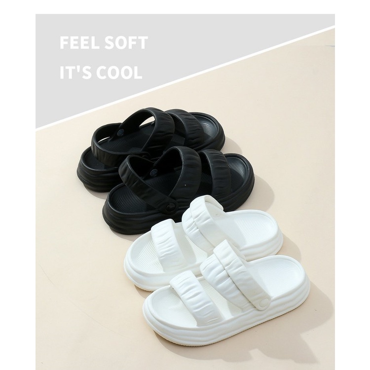 Giày Sandal EVA Đế Dày Tăng Chiều Cao Hai Cách Mang Thời Trang Mùa Hè Dễ Phối Đồ Cho Nữ