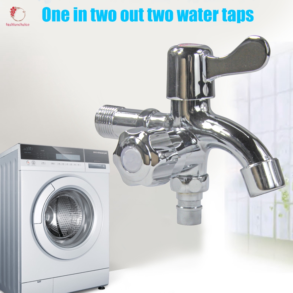 Vòi nước hai đầu chất liệu đồng thau