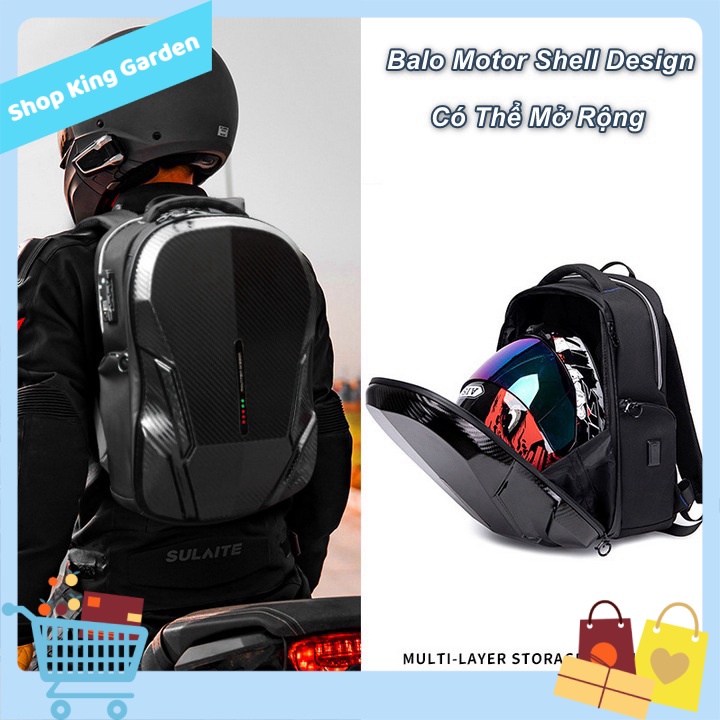 Balo Motor Shell Design Có Thể Mở Rộng - King's Garden