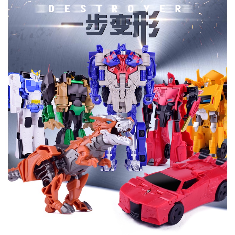 Đồ chơi robot biến hình xe, khủng long, optimus