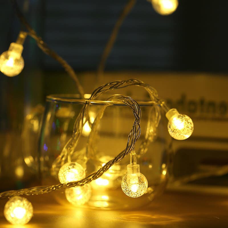 Dây Đèn Led Bi Bọt Trang Trí ( chạy Pin AAA)