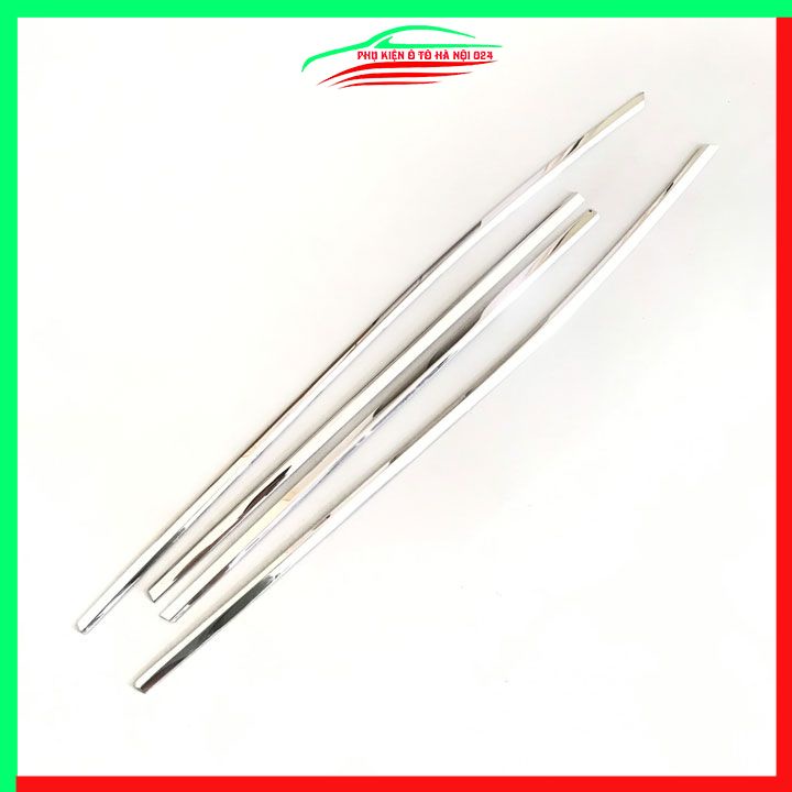 Bộ nẹp viền chân kính cong kính Mazda CX-3 CX3 2021-2023 Inox sáng bóng chuẩn form xe