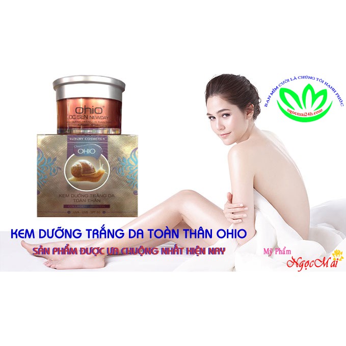 OHIO ỐC SÊN NEW DAY - Kem dưỡng trắng da toàn thân VIP (300g)