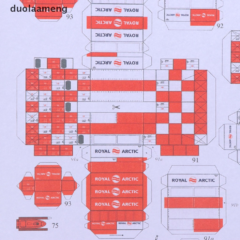 Mô Hình Tàu Chiến MARY ARCTICA Bằng Giấy Tỉ Lệ 1: 400