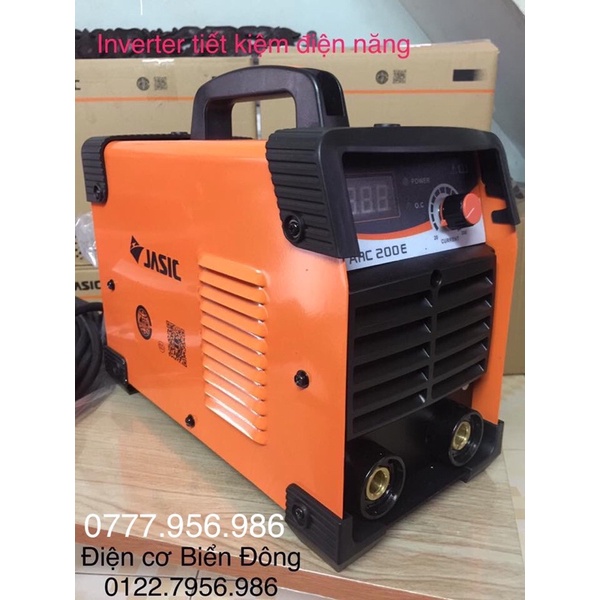 Máy Hàn 🍊 FREESHIP 🍊 Tặng bộ mặt nạ Hàn bó 20 que hàn Hàn que chấm boong 4 ly với máy hàn JASIC ARC-200E mới Anh Quốc