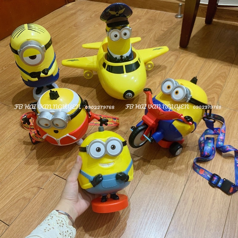 Bộ sưu tập ly nước, hộp đựng bỏng minions
