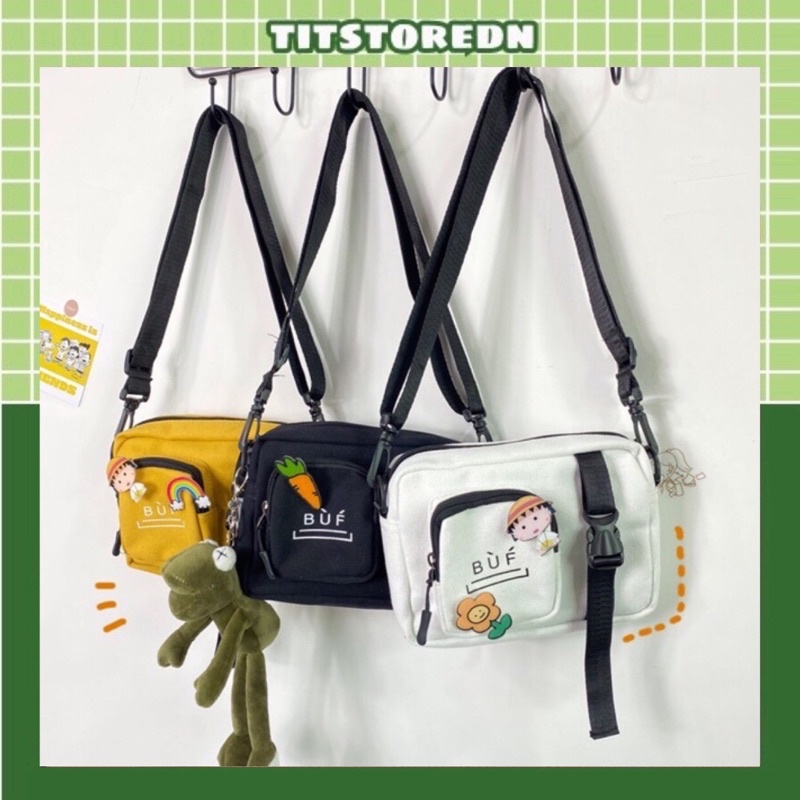 Túi đeo chéo 1 nịt buf unisex ( có sẵn)