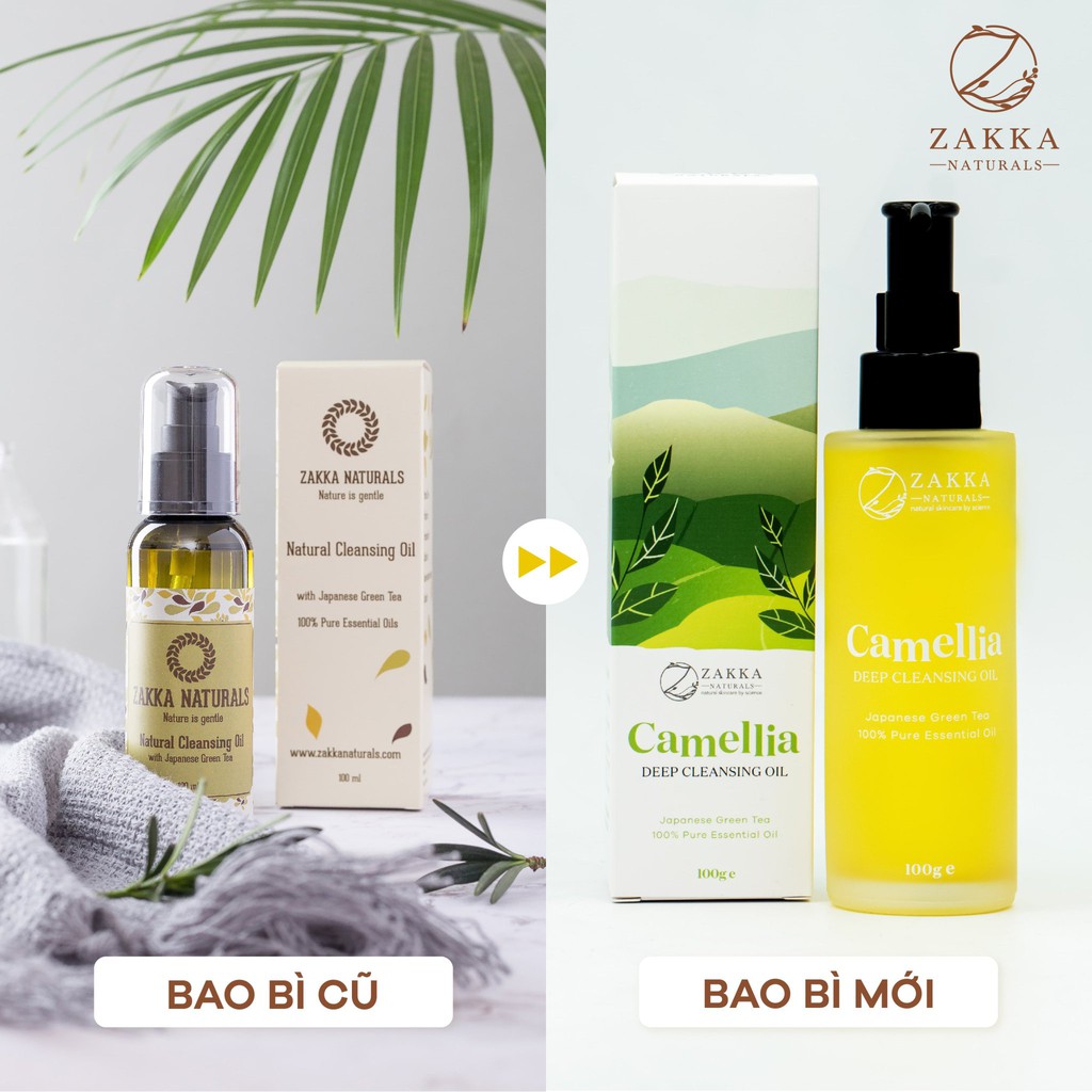 Dầu Tẩy Trang Zakka Naturals Làm Sạch Sâu, Dưỡng Ẩm, Chống Lão Hóa Camellia Deep Cleansing Oil 100g | BigBuy360 - bigbuy360.vn