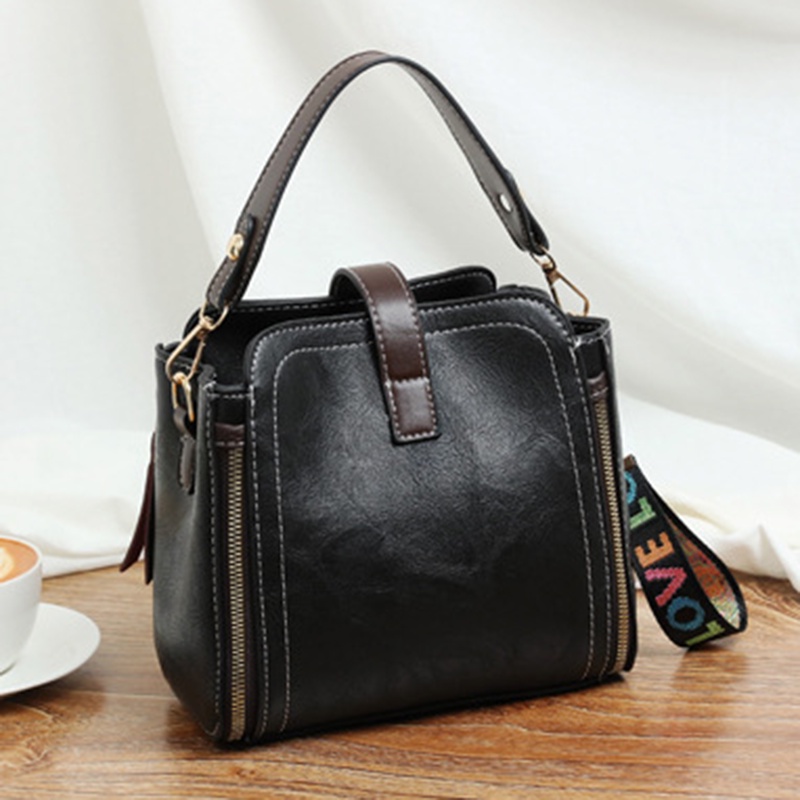 Túi Đeo Chéo Có Khóa Kéo Đơn Giản Thời Trang Hàn Quốc