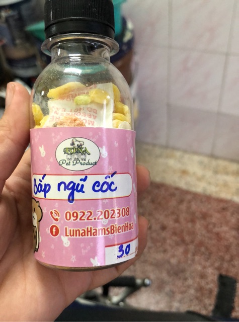 Bắp dẹp cho thú nuôi. Thức ăn dinh dưỡng cho hamster