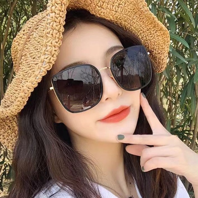 Mới Kính Mát Gọng Vuông Phong Cách Hàn Quốc Cho Nữ