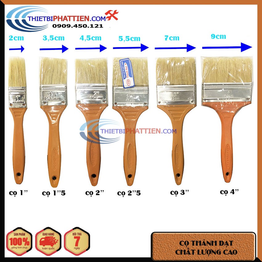 FREESHIP [GIÁ HỦY DIỆT] Cọ Sơn Cọ Quét Sơn Thành Đạt Đủ Size (Chính Hãng)