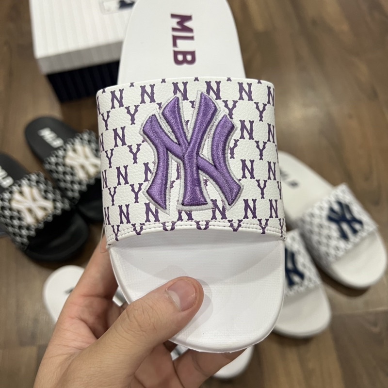 Dép M L B MONO NY Logo Thêu Xuất Xịn
