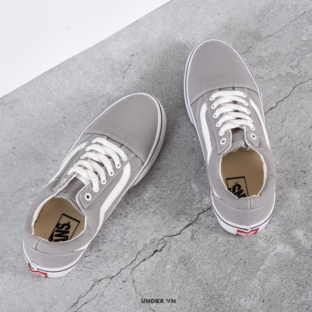 Giày Old Skool Classic Xám - Giày Thể Thao Nam Nữ Cao Cấp UNDER Streetwear