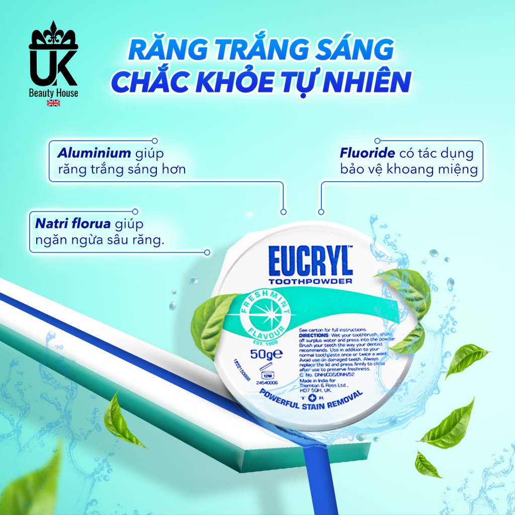 Combo Tẩy Trắng Răng Hoàn Hảo Eucryl