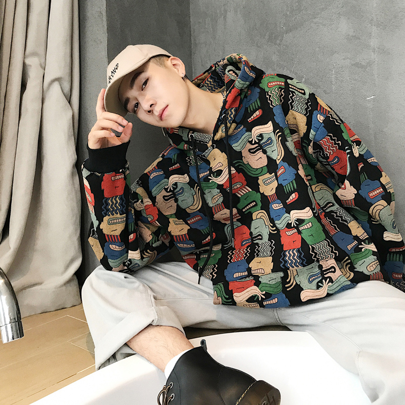 [ Mã 12FASHIONSALE1 giảm 10K đơn 50K ] Áo hoodie dáng rộng in hình phong cách Hàn Quốc thời trang nam dễ thương | BigBuy360 - bigbuy360.vn