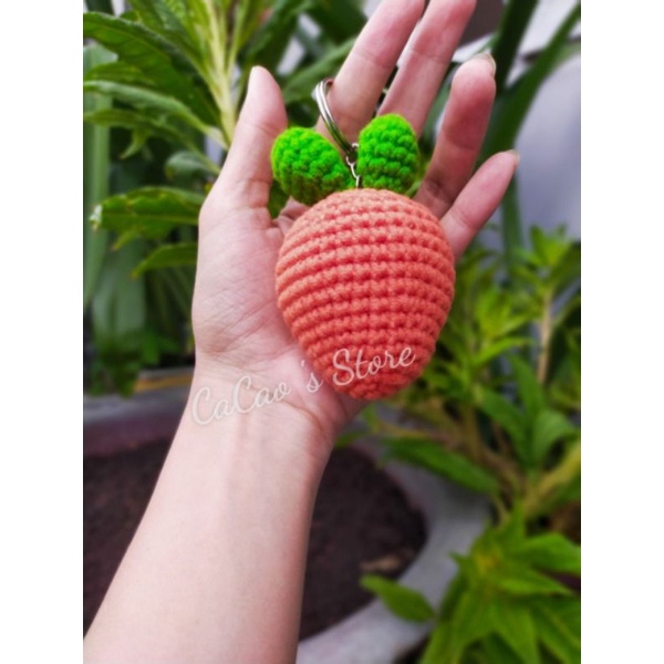 Cà rốt - móc khoá len handmade