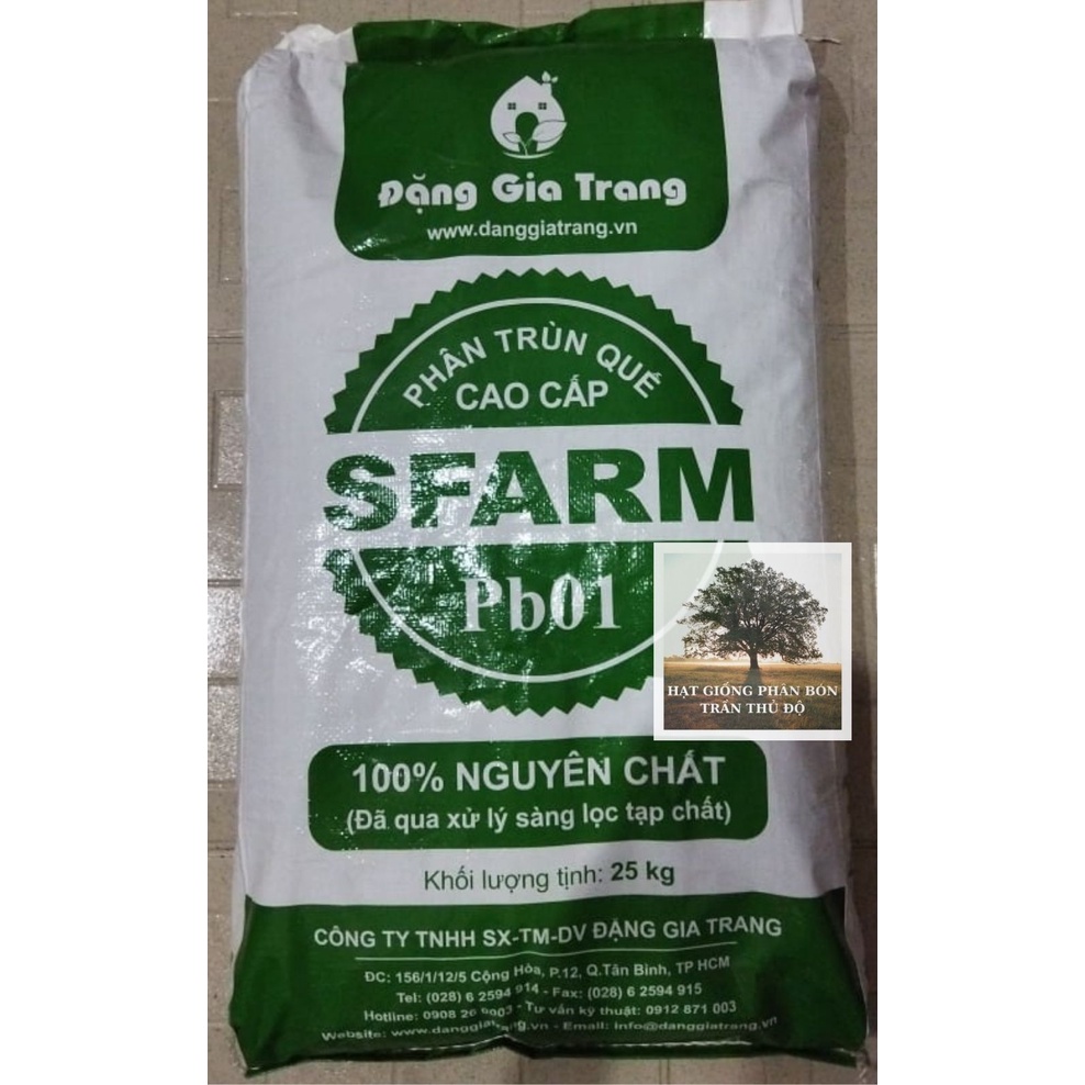 PHÂN TRÙN QUẾ SFARM 25KG