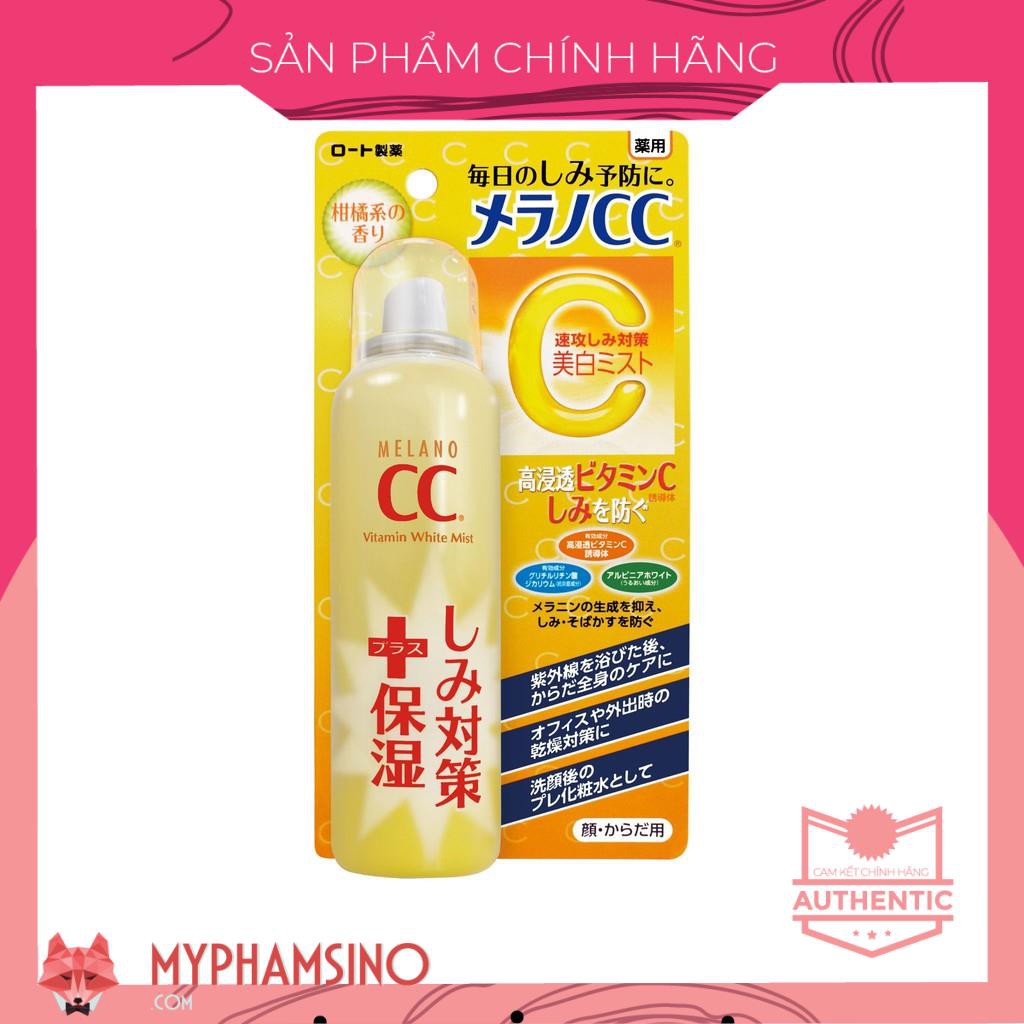 Xịt khoáng Melano CC dưỡng trắng giảm thâm nám Vitamin White 100g