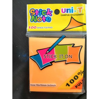 Giấy Note nhiều màu ( 76x76mm 3x3inch 100 tờ)