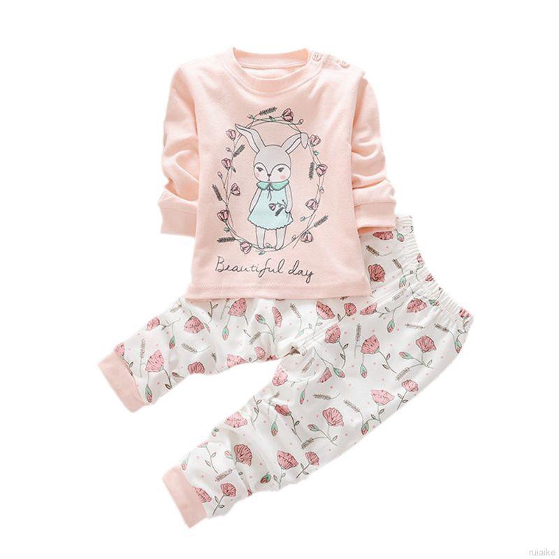 Bộ Đồ Ngủ Pijama Dài Tay Vải Cotton Cho Bé