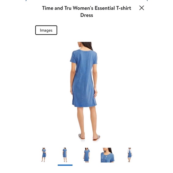 Đầm thun cotton dáng suông time true màu loang mài
