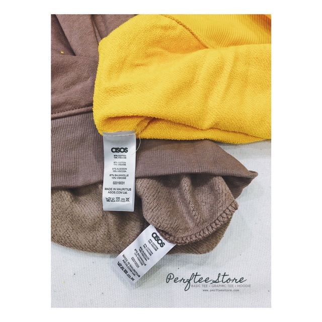 Áo chui đầu hoodie trơn Asos form rộng unisex nỉ bông dày |𝑷𝑬𝑹𝑭𝑻𝑬𝑬|