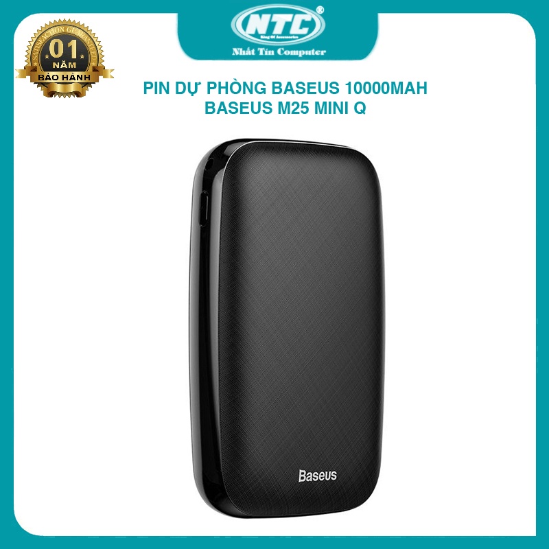 Sạc dự phòng Baseus M25 mini Q 10000mah - siêu gọn (đen) Nhất Tín Computer