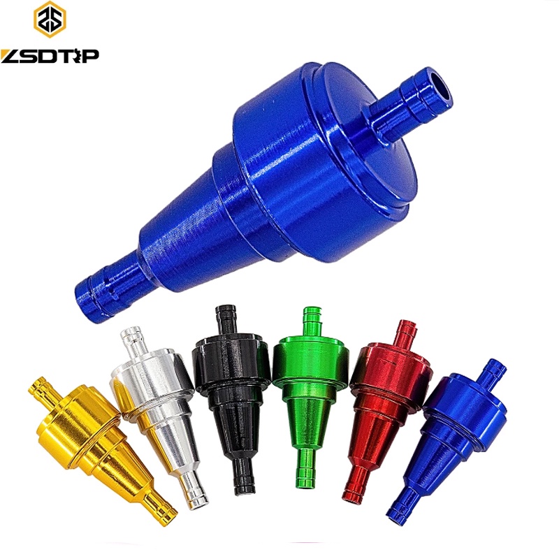 Universal 6mm Petrol Gas Fuel Filter Cleaner for Motorcycle Pit Dirt Bike ATV Oil Filters 6 Color