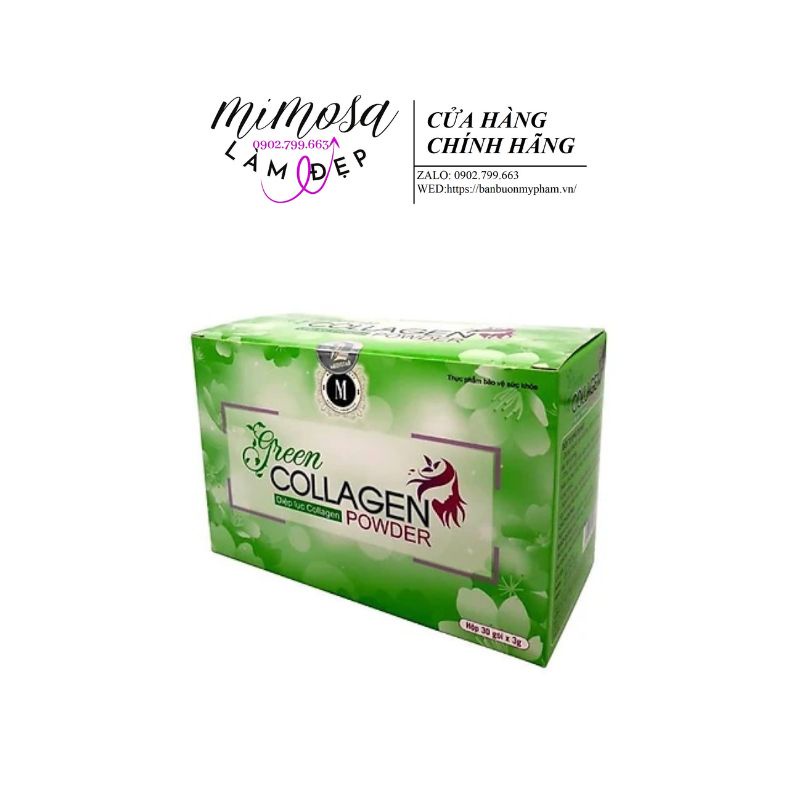 chính hãng🥬diệp lục collagen uống đẹp da hộp gồm 30 gói từ rau xanh🥦🥬