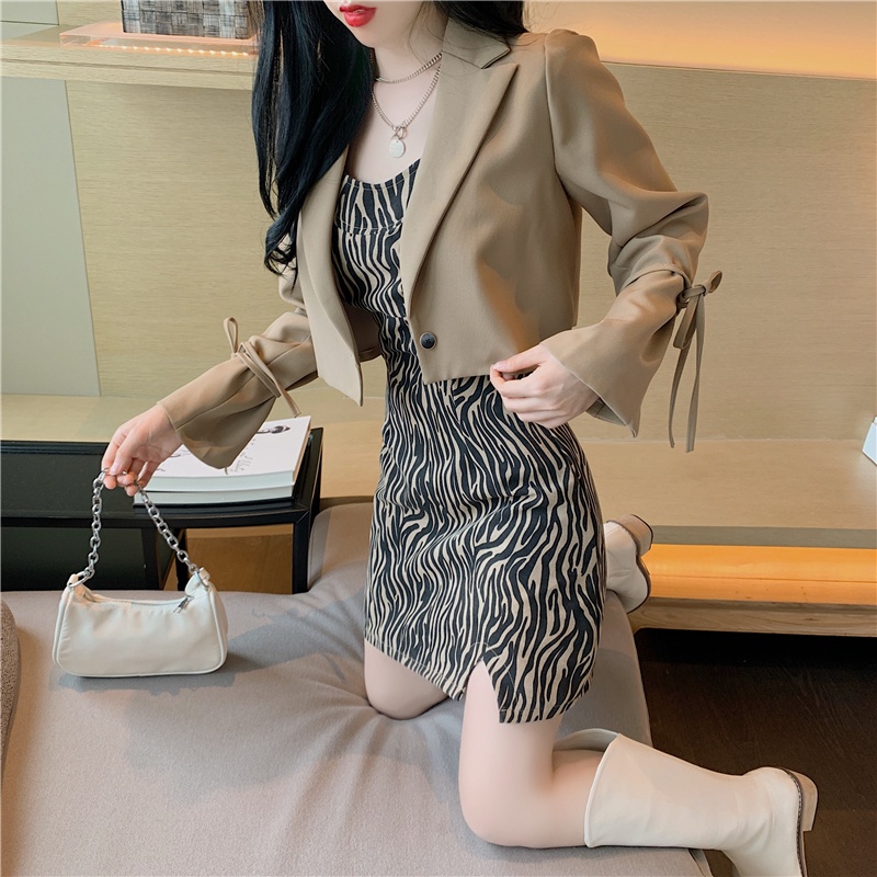 Short Small Suit Coat Female2021New Loose Temperament Casual Suit Top Tide