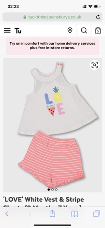 Set bộ hè bé gái Tu auth size 3-4y