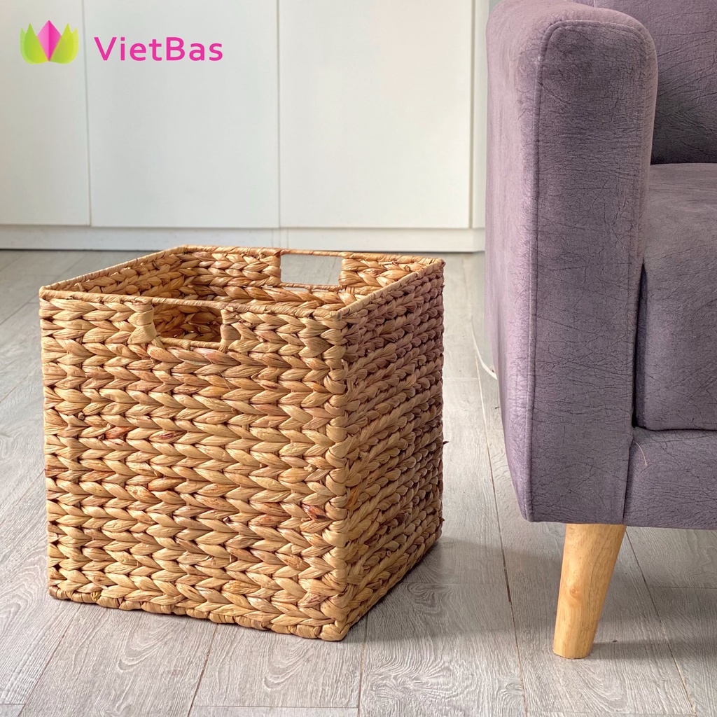 Giỏ đựng đồ decor VIETBAS vuông LBK_034
