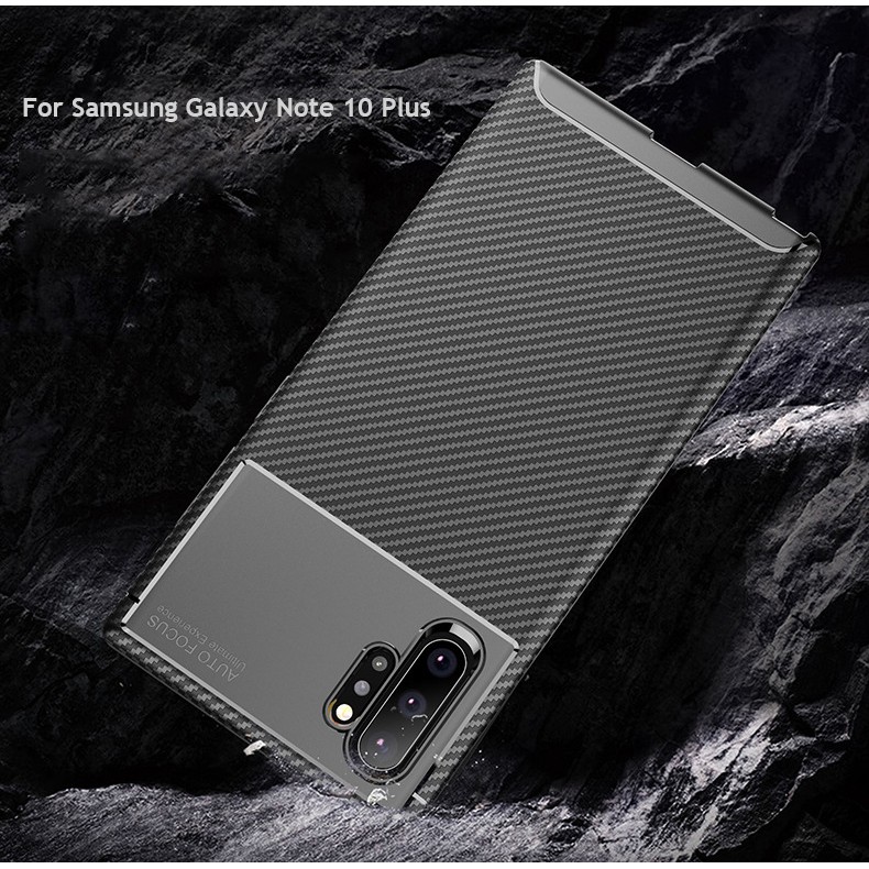 Ốp điện thoại sợi cacbon chống trầy xước nhiều màu tùy chọn cho Samsung Galaxy Note 10 Plus