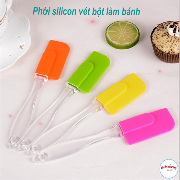 Phới Silicon Vét Bột Làm Bánh Kích Thước Nhỏ Gọn Dễ Dàng Sử Dụng 00771