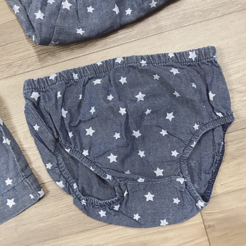 💢Xả kho - Đầm denim nhún thun kèm quần chip Carter cho bé gái đủ size