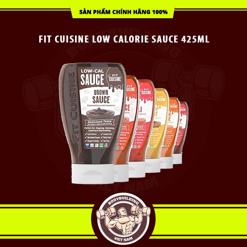 Gia Vị 0 Calo Hỗ Trợ Ăn Kiêng Fit Cuisine Low Calorie Sauce 425ml Cho Món Ăn thêm Ngon - Applied Nutrition
