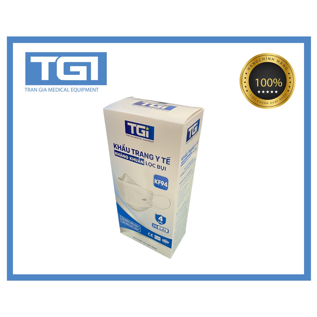 KHẨU TRANG Y TẾ TGI KF94 - CHÍNH HÃNG 1 HỘP 20 CÁI