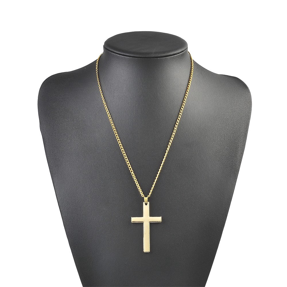 vòng cổ Hợp Kim Unisex Hình Chữ Thập Đơn Giản
