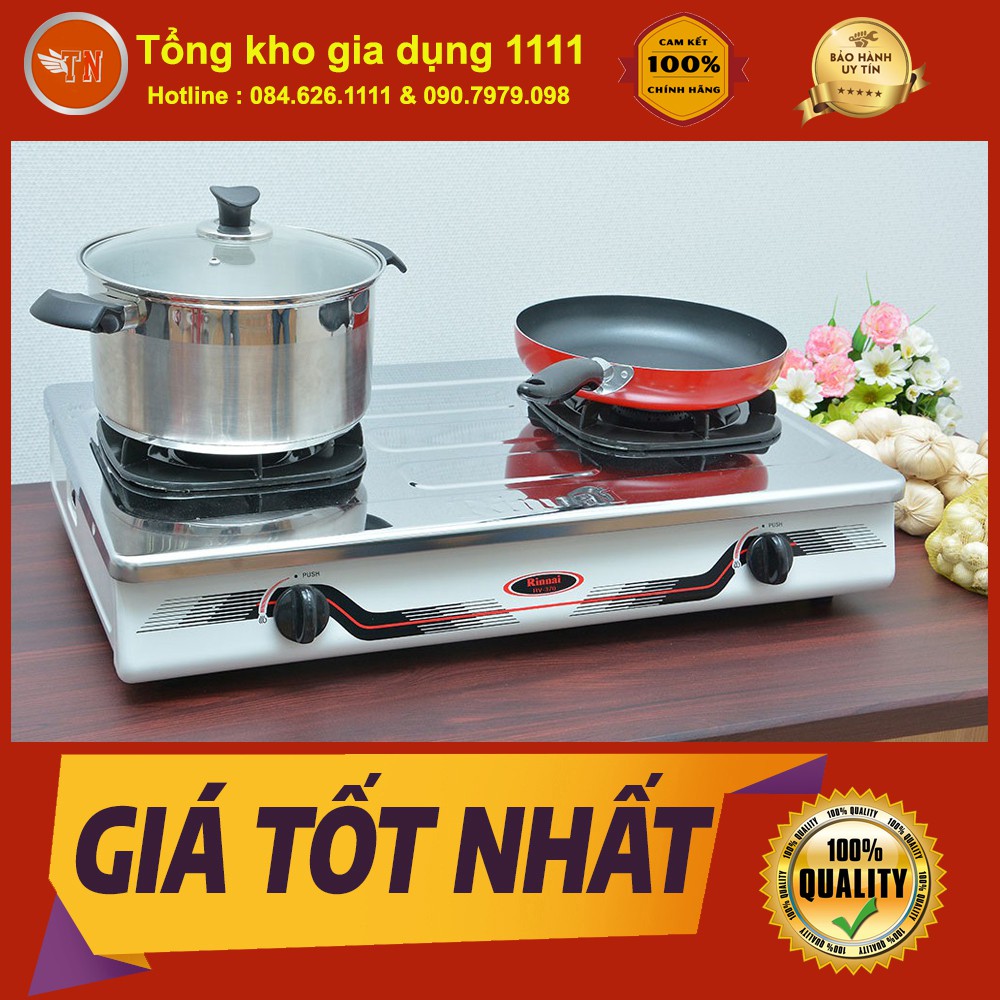 Bếp Gas Dương Đôi Rinnai RV-370(GM)N - Hãng chính hãng