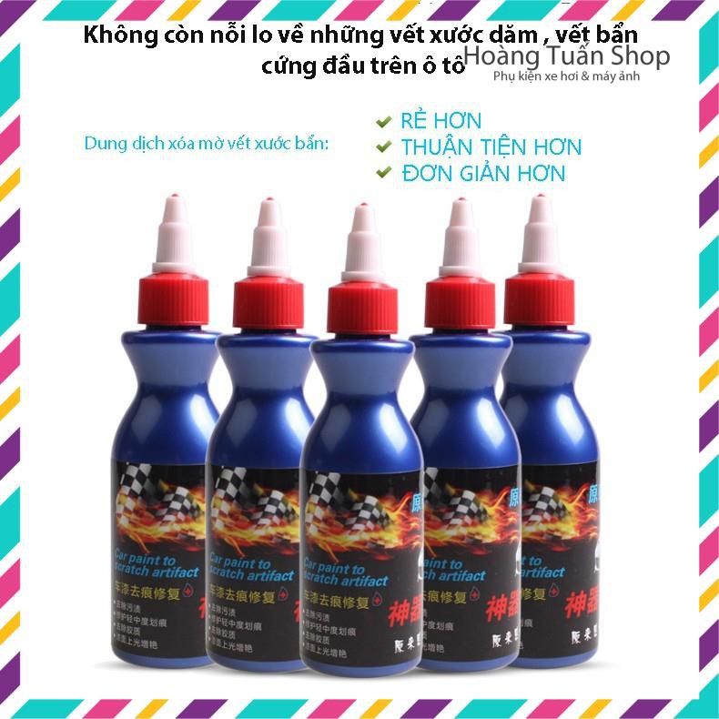 Dung dịch lau xe, xóa vết bẩn, mờ bóng xước dăm 100ml