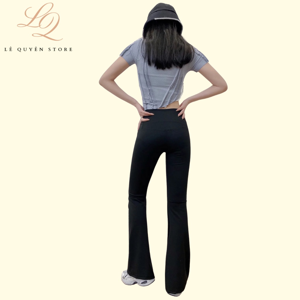 Quần legging ôm ống loe dáng dài