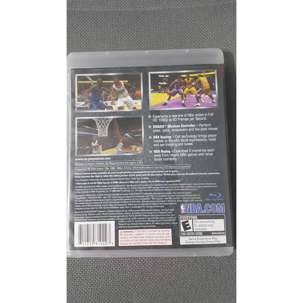 Đĩa game PS3 NBA 07 hộp đầy đủ