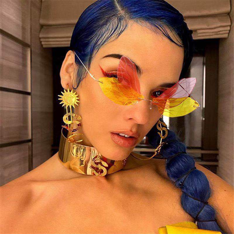 Kính Râm Hình Bướm Thiết Kế Xinh Xắn Hợp Thời Trang