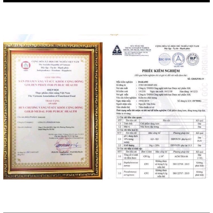 Kem DAKAMI ll chống lão hóa ngăn ngà nám tàn nhang