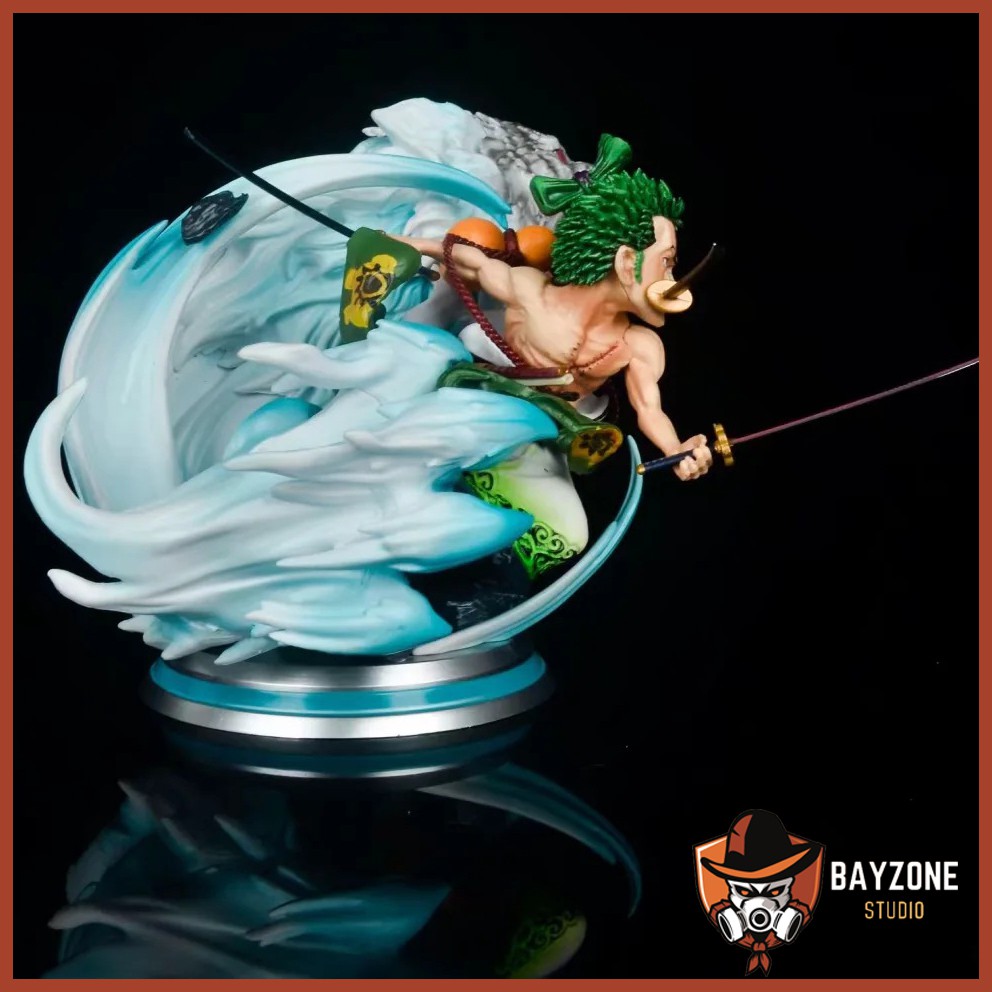 Mô hình chibi zoro tuyệt chiêu sử sử gầm ( one piece )