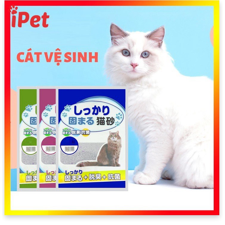 [Mã giảm giá] Cát Vệ Sinh Nhật Bản Cat Litter Kitty Pet 5L Dành Cho Mèo - iPet Shop