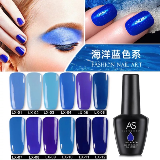 Sơn gel AS mã LX chai đen 15ml chính hãng