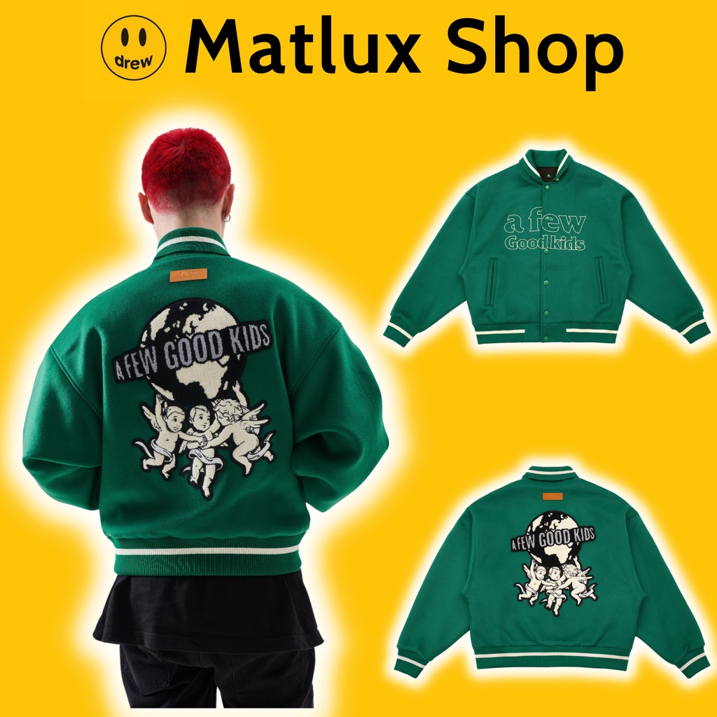 Áo varsity jacket DONCARE A Few Good Kid logo Matlux bản cao cấp, Áo khoác bóng chày nam nữ thêu hìn