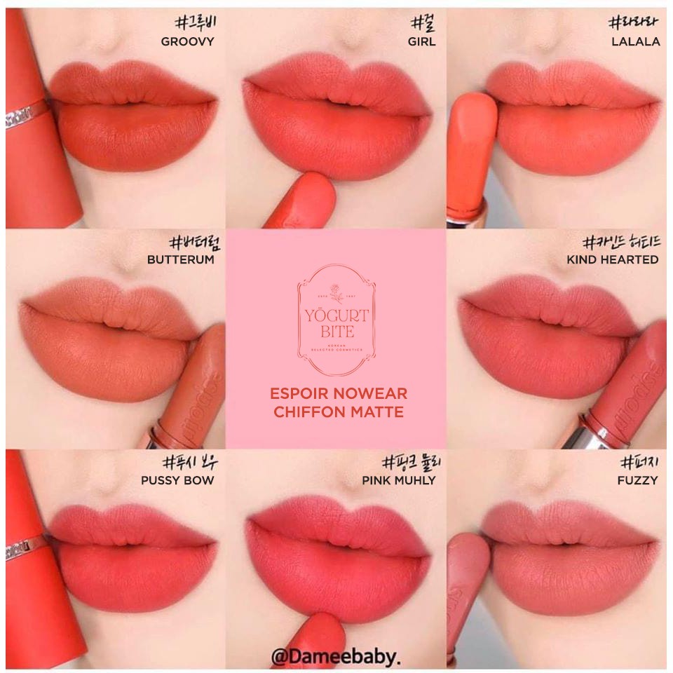 [ĐỦ BILL] Son Espoir Lì Lâu Trôi Nhẹ Môi No Wear Chiffon Matte Lipstick | BigBuy360 - bigbuy360.vn